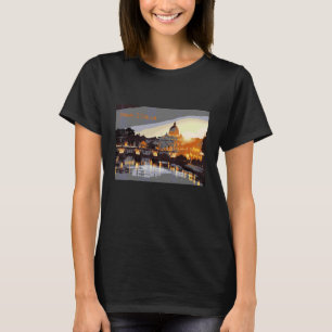 Rom Italien Landschaft Skyline Design T-Shirt
