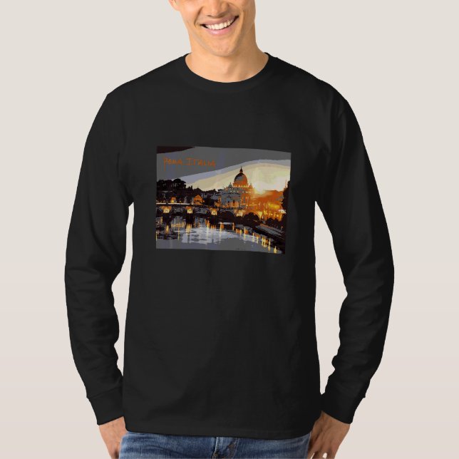 Rom Italien Landschaft Skyline T-Shirt (Vorderseite)