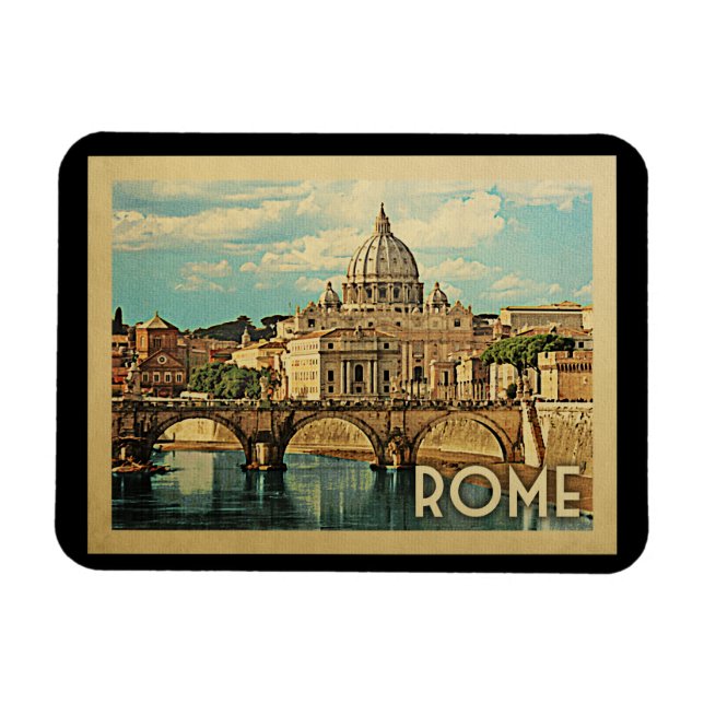 Rom Italien Magnet Vintage Travel (Horizontal)