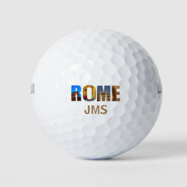 Rom Italien Monogram Initial City Travel Fotos Golfball