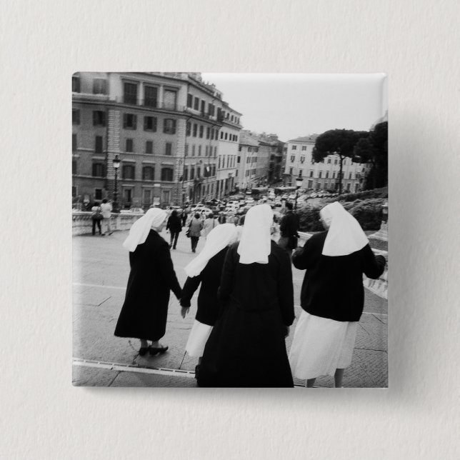 Rom Italien, Nonnen-Patrouille! (NR) Button (Vorderseite)