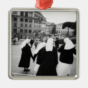 Rom Italien, Nonnenpatrouille! (NR) Ornament Aus Metall