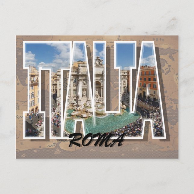 Rom, Italien Postkarte (Vorderseite)