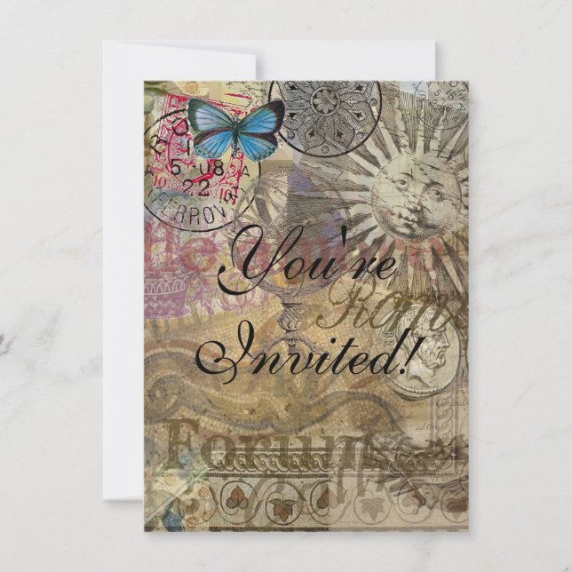 Rom Italien Reisen Urlaub Stadt Einladung (Vorderseite)