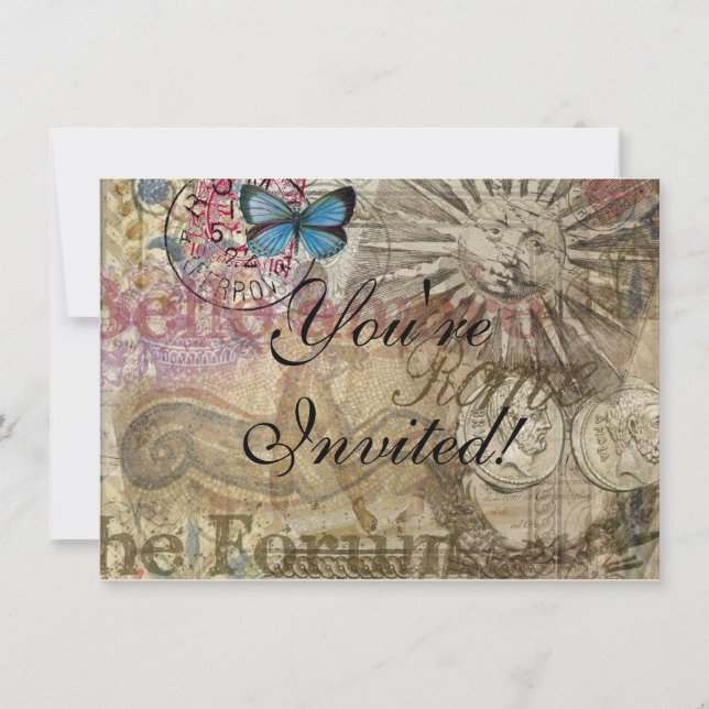 Rom Italien Reisen Urlaub Stadt Einladung (Vorderseite)