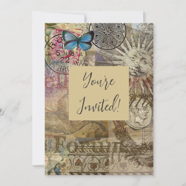 Rom Italien Reisen Urlaub Stadt Einladung (Vorderseite)