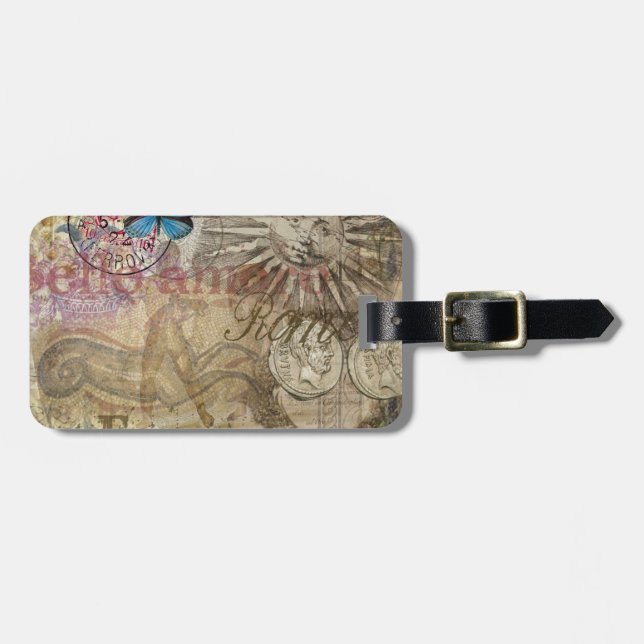 Rom Italien Reisen Urlaub Stadt Gepäckanhänger (Vorderseite horizontal)