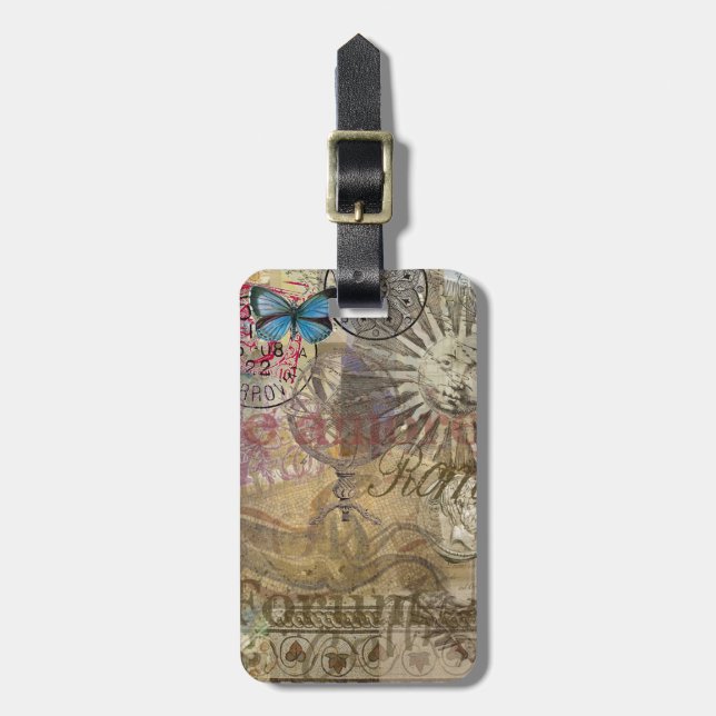 Rom Italien Reisen Urlaub Stadt Gepäckanhänger (Vorderseite vertikal)