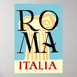 Rom, Italien Reiseplakat Poster