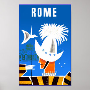 Rom, Italien Reiseplakat Poster