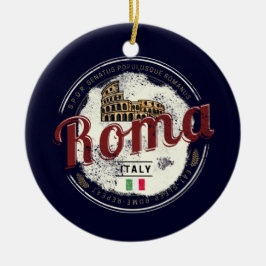 Rom Italien Retro Kolosseum Vintager Urlaub Keramik Ornament