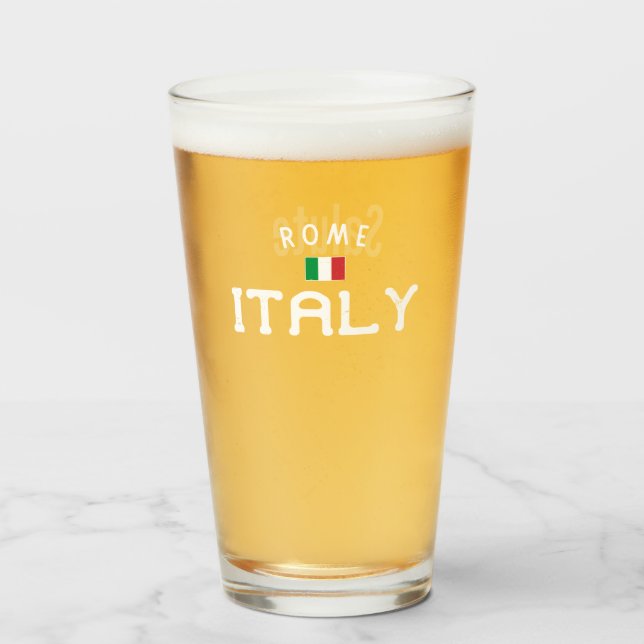 Rom Italien Salute Glas (Vorne (Gefüllt))