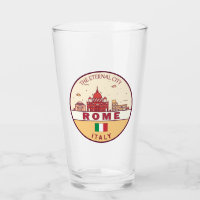 Rom-Italien-Skyline-Emblem