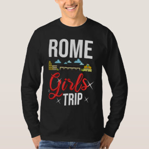 Rom Italien Stadt Trip Skyline Karte Reise T-Shirt
