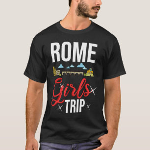 Rom - Italien Stadtreise Skyline Karte T-Shirt