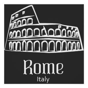 Rom - Italien - Stadtzeichen Poster