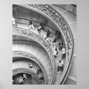 Rom Italien, Treppe Vatikan 3 Poster