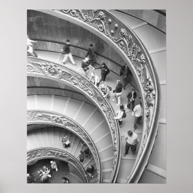 Rom Italien, Treppe Vatikan 3 Poster (Vorne)