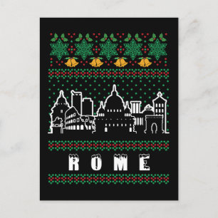 Rom Italien Ugly Christmas Postkarte