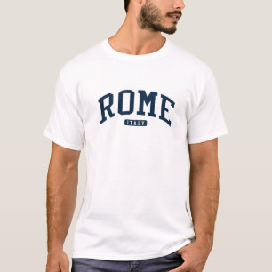 Rom Italien Uni University Style Navy T-Shirt