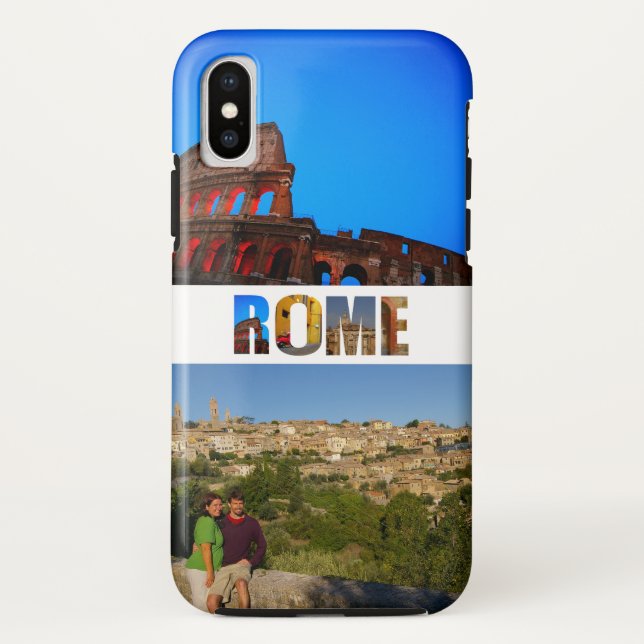 Rom Italien Urlaub 2 Fotos Collage Case-Mate iPhone Hülle (Rückseite)
