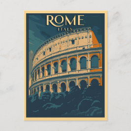 Rom Italien Vintag Kolosseum Postkarte