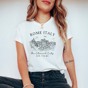 Rom Italien Vintag - Temple Ruins T - Shirt