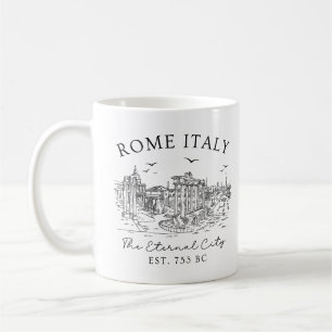 Rom Italien Vintag - Temple Ruins T - Shirt Kaffeetasse