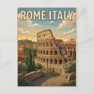 Rom Italien Vintage-Anime-Reisepostkarte Postkarte
