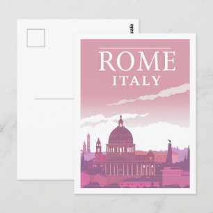 Rom Italien Vintage Berühmter Reiseort Postkarte