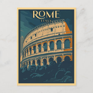 Rom Italien Vintage Colosseum Postkarte