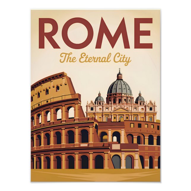 Rom Italien vintage Fotodruck (Vorne)