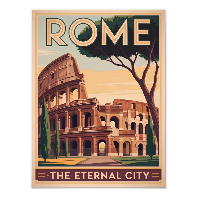 Rom Italien vintage Fotodruck (Vorne)