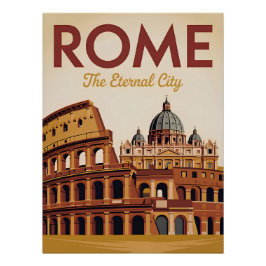 Rom Italien vintage Poster