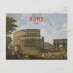 Rom Italien Vintage Reise Colosseum Renaissance Postkarte