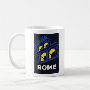 Rom Italien Vintage Reise Kaffeetasse Retro Stadt