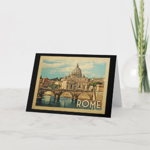 Rom Italien Vintage Reise Karte