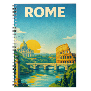 Rom Italien Vintage Reise Notizblock
