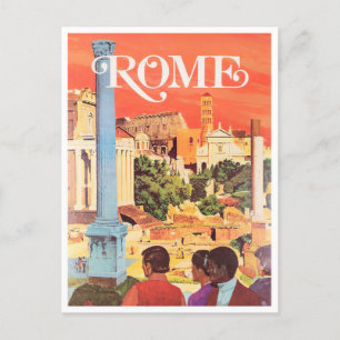 Rom Italien Vintage-Reise Postkarte