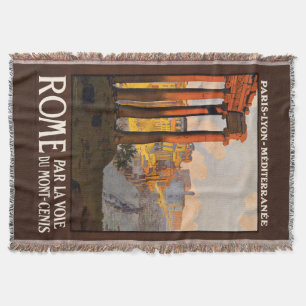 Rom Italien Vintage-Reise-Wurfdecke Decke