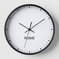 Rom Italien Zeitzone Newsroom Style Uhr