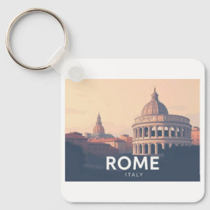 Rom Italy Pastel Travel Design Schlüsselanhänger