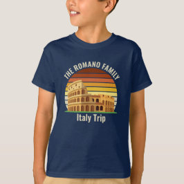 Rom Kolosseum Custom Italien Ausflug Sunset Kids T-Shirt
