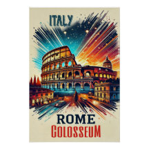 Rom-Kolosseum - Italien-Poster