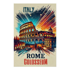 Rom-Kolosseum - Italien-Poster Poster