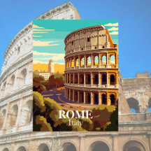 Rom Kolosseum Italien Reise Illustration