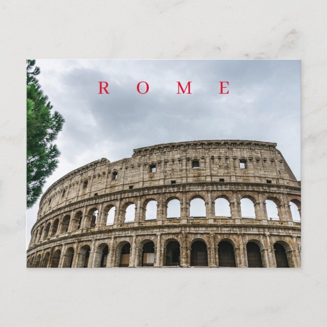 Rom Kolosseum Teilansicht Postkarte (Vorderseite)