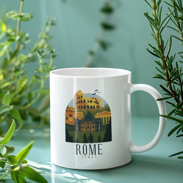 Rom Kolosseum Vintag Kaffeetasse (Rome Italy Colosseum Coffee Mug)