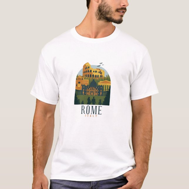 Rom Kolosseum Vintag T-Shirt (Vorderseite)