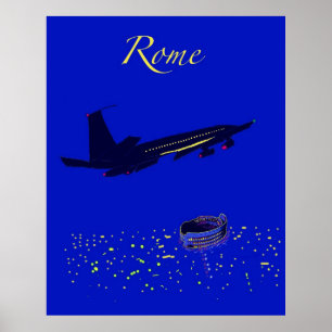 Rom nachts poster
